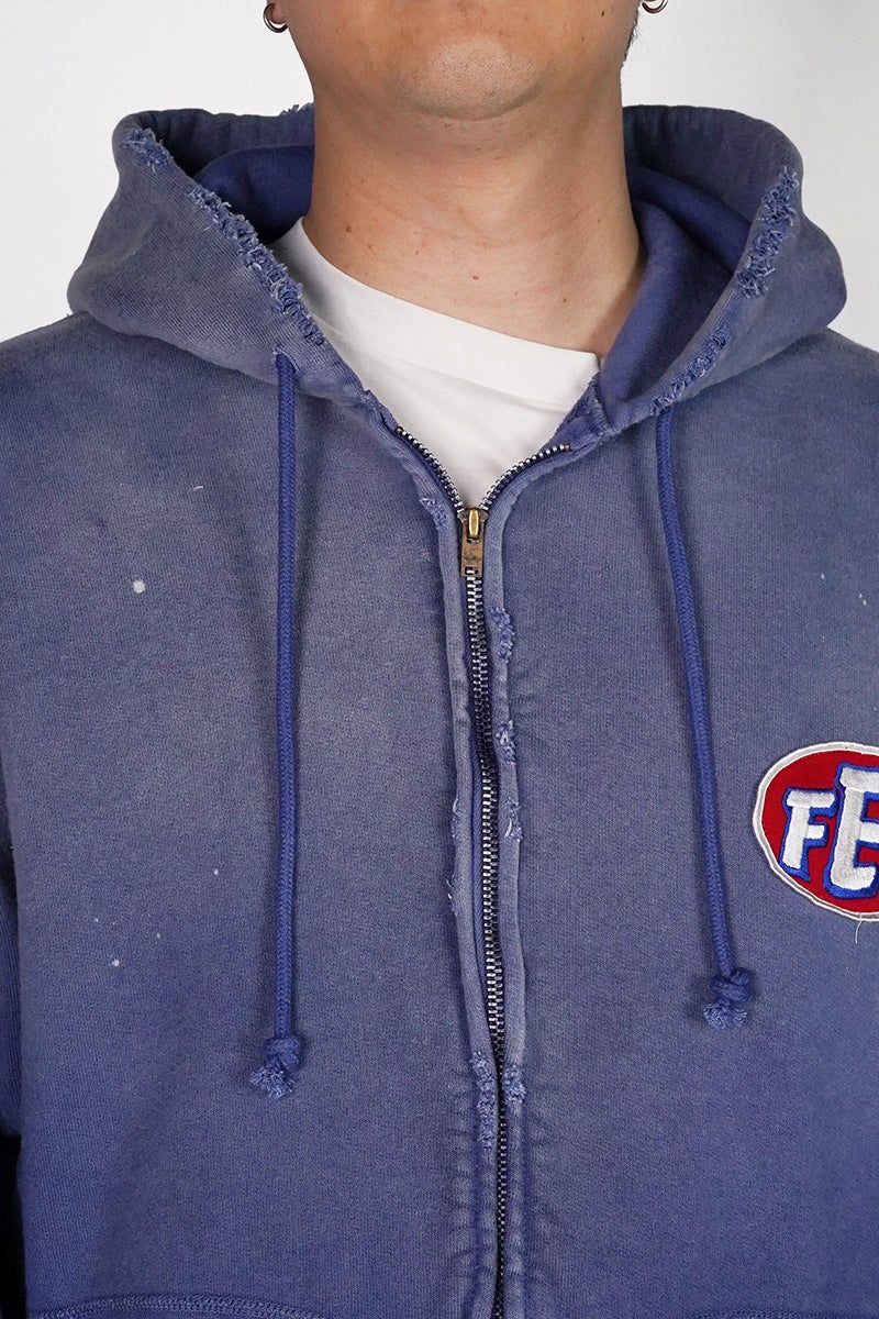 BOWWOW(バウワウ) FER MOTORSPORT ZIP HOODIE AGED モータースポーツジップフーディー エイジド BW261-FMSZH