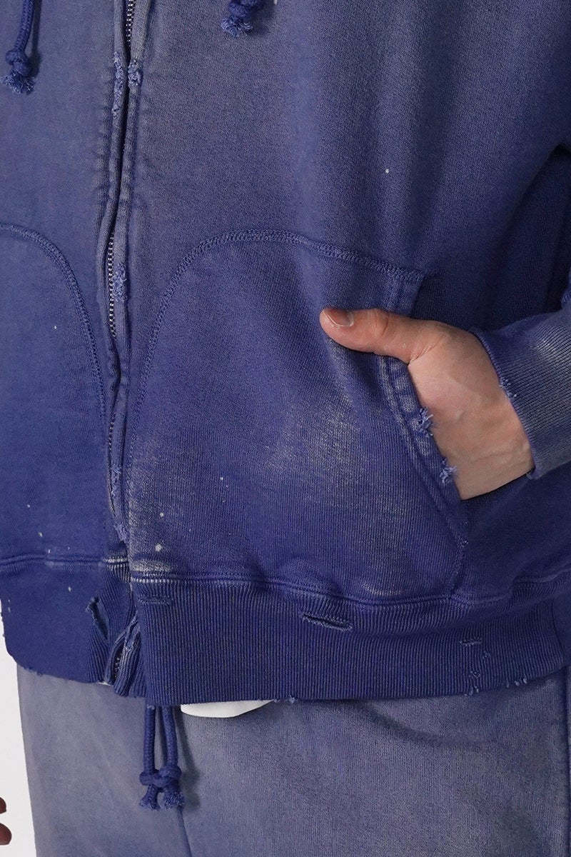 BOWWOW(バウワウ) FER MOTORSPORT ZIP HOODIE AGED モータースポーツジップフーディー エイジド BW261-FMSZH