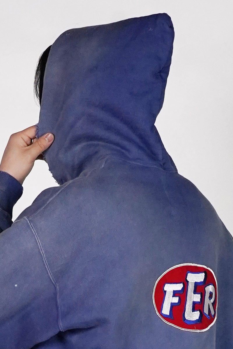 BOWWOW(バウワウ) FER MOTORSPORT ZIP HOODIE AGED モータースポーツジップフーディー エイジド BW261-FMSZH