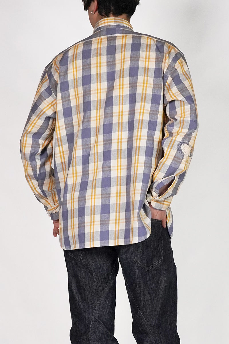 BOWWOW(バウワウ) UNIQUE POCKET CHECKED FLANNEL SHIRT AGED ユニークポケットチェックフランネルシャツ エイジド BW261-UPFSA