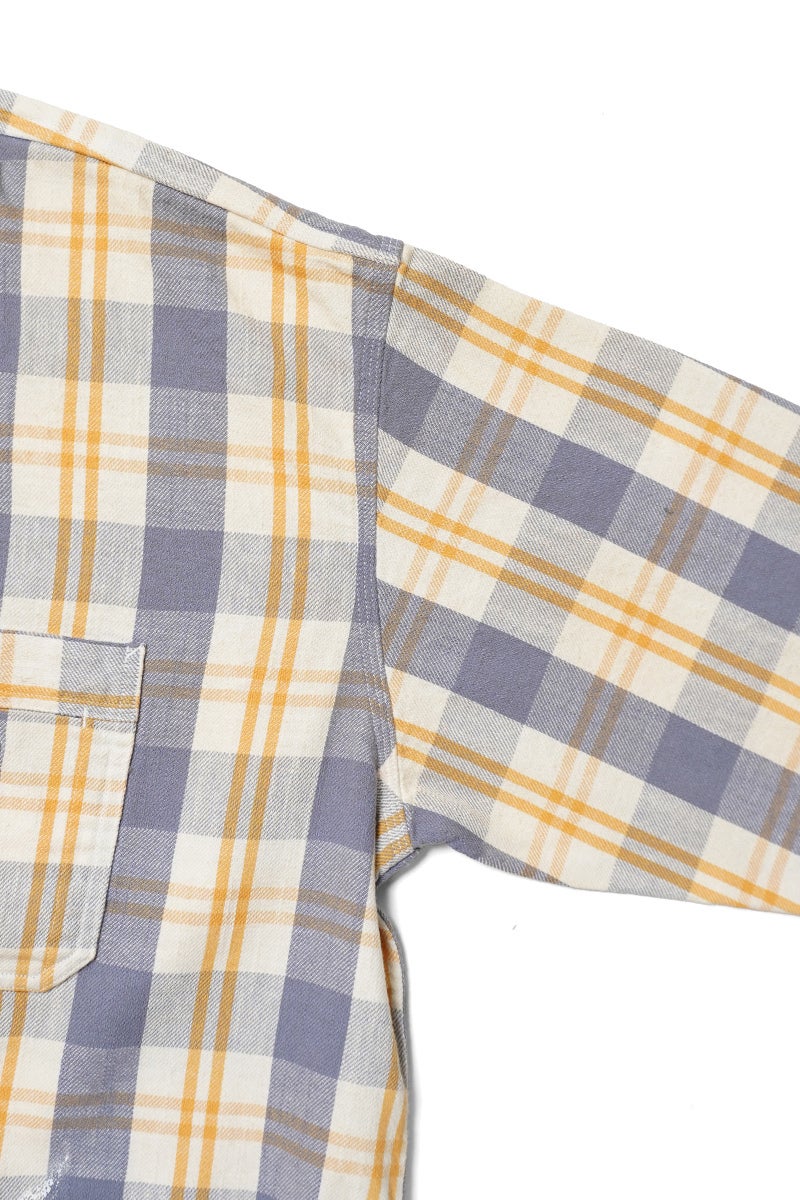 BOWWOW(バウワウ) UNIQUE POCKET CHECKED FLANNEL SHIRT AGED ユニークポケットチェックフランネルシャツ エイジド BW261-UPFSA