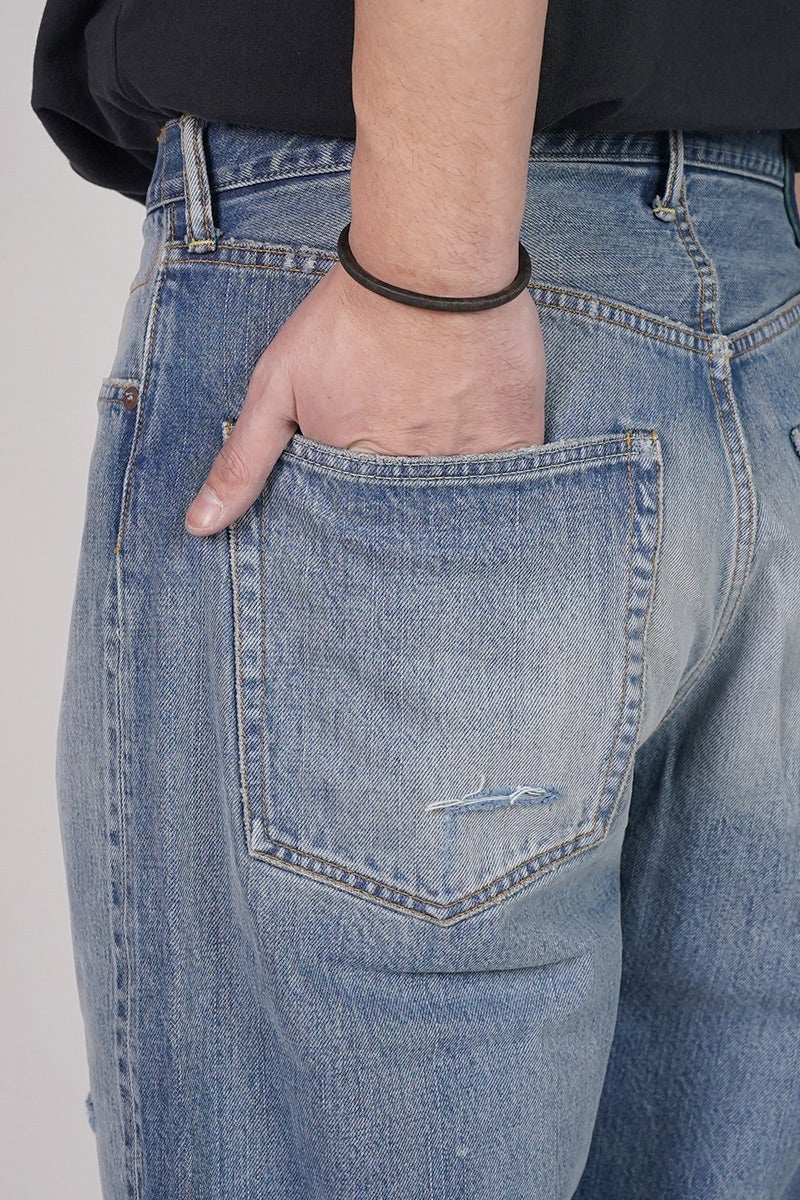 visvim(ビズビム) SOCIAL SCULPTURE 01 EX WIDE DMGD-43 ソーシャルスカルプチャー エクストラワイド 5ポケットデニムパンツ 0126105005007