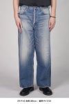 visvim(ビズビム) SOCIAL SCULPTURE 01 EX WIDE DMGD-43 ソーシャルスカルプチャー エクストラワイド 5ポケットデニムパンツ 0126105005007