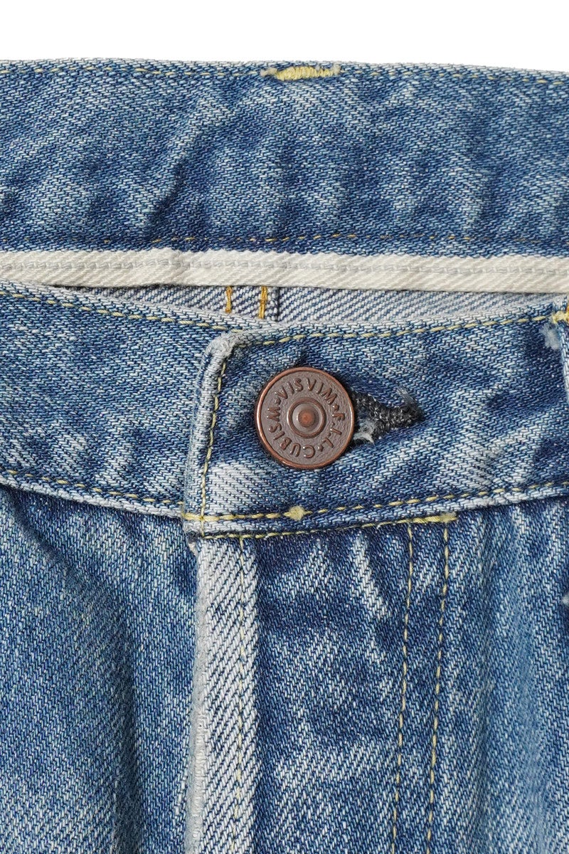 visvim(ビズビム) SOCIAL SCULPTURE 01 EX WIDE DMGD-43 ソーシャルスカルプチャー エクストラワイド 5ポケットデニムパンツ 0126105005007