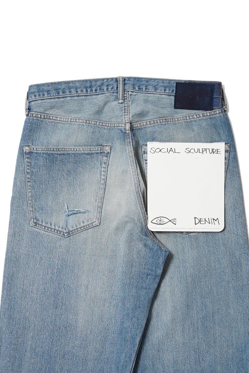 visvim(ビズビム) SOCIAL SCULPTURE 01 EX WIDE DMGD-43 ソーシャルスカルプチャー エクストラワイド 5ポケットデニムパンツ 0126105005007