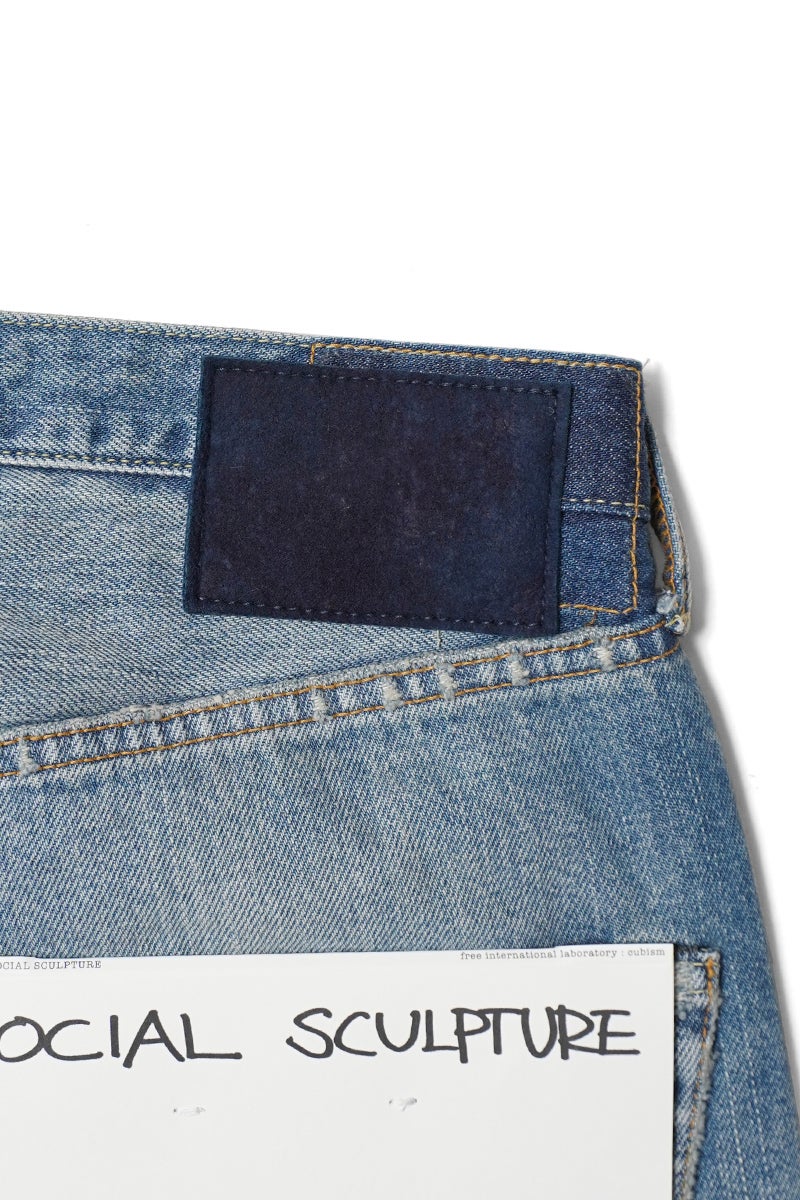 visvim(ビズビム) SOCIAL SCULPTURE 01 EX WIDE DMGD-43 ソーシャルスカルプチャー エクストラワイド 5ポケットデニムパンツ 0126105005007