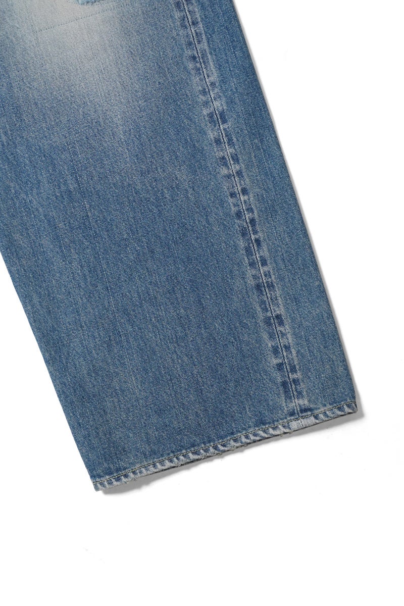 visvim(ビズビム) SOCIAL SCULPTURE 01 EX WIDE DMGD-43 ソーシャルスカルプチャー エクストラワイド 5ポケットデニムパンツ 0126105005007