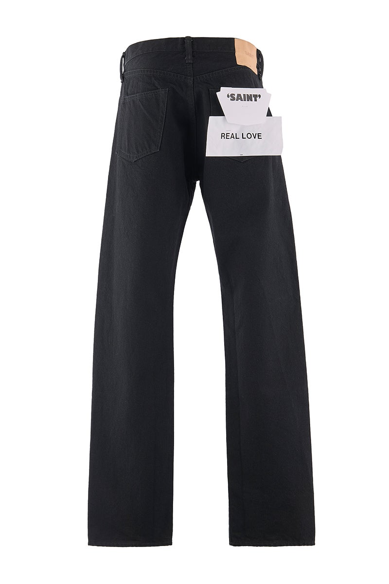 SAINT Mxxxxxx(セントマイケル) SM-MK8-0000-077 / BLACK DENIM PANTS STRAIGHT / BLACK ブラックデニムストレートパンツ