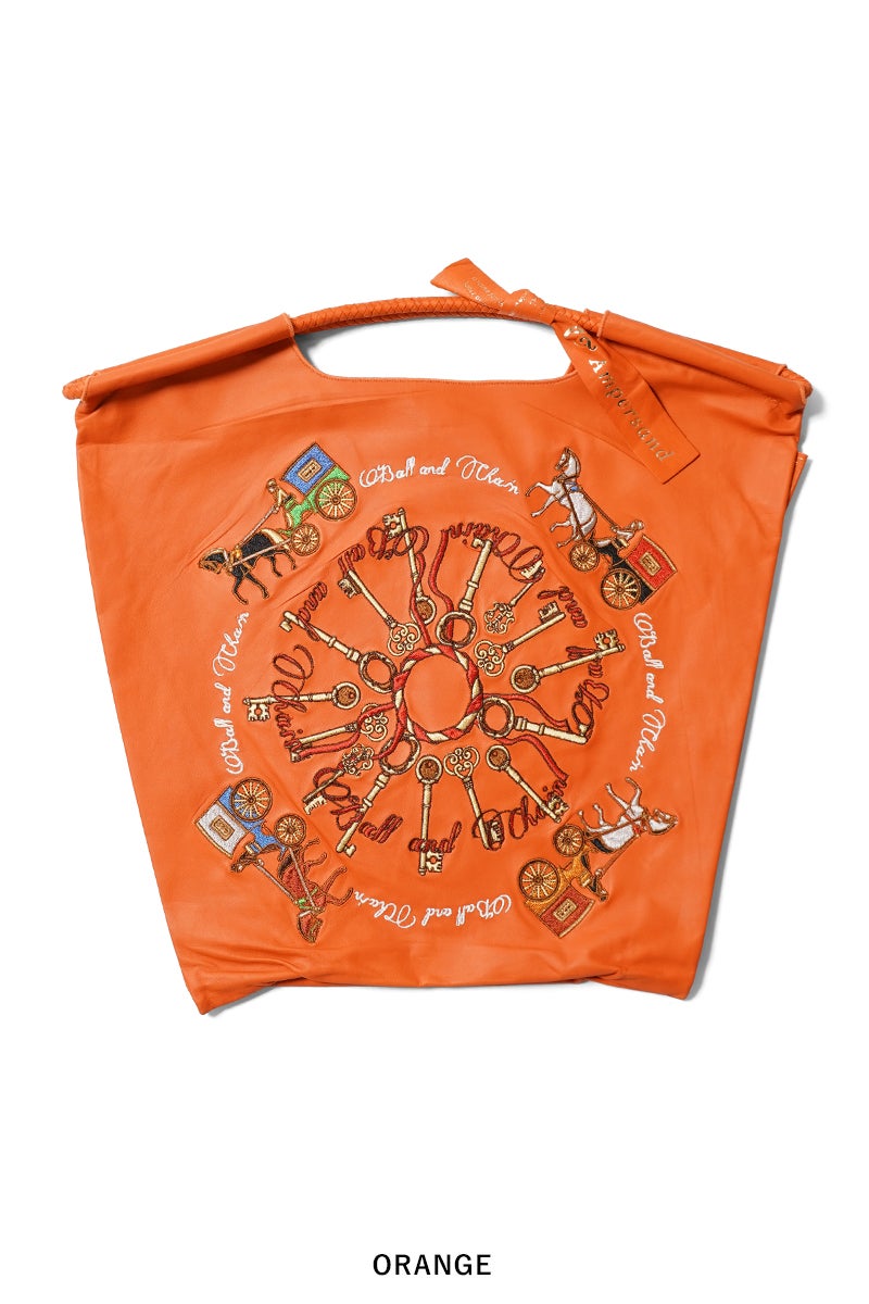 Ball & Chain(ボールアンドチェーン) × Ampersand(アンパサンド) WL Key & Carriage ウォッシャブルレザー キーアンドキャリッジ 馬車 380006