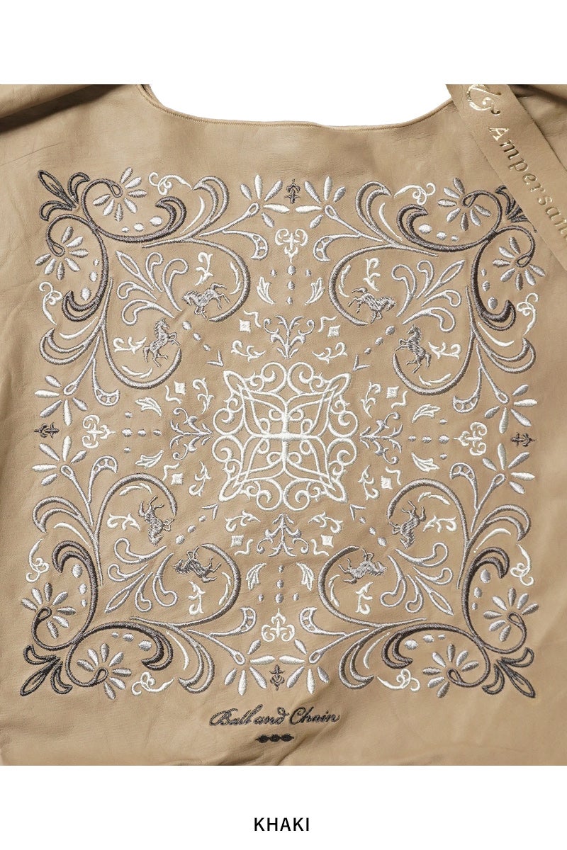 Ball & Chain(ボールアンドチェーン) × Ampersand(アンパサンド) WL D.HORSE ウォッシャブルレザー ダマスクホース 380007