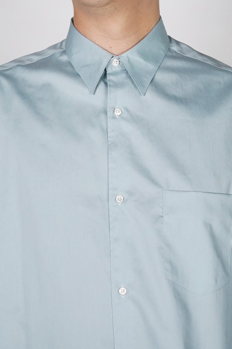 Graphpaper(グラフペーパー) Silicon Poplin Oversized Regular Collar Shirt シリコンポプリンレギュラーカラーシャツ GM261-50180