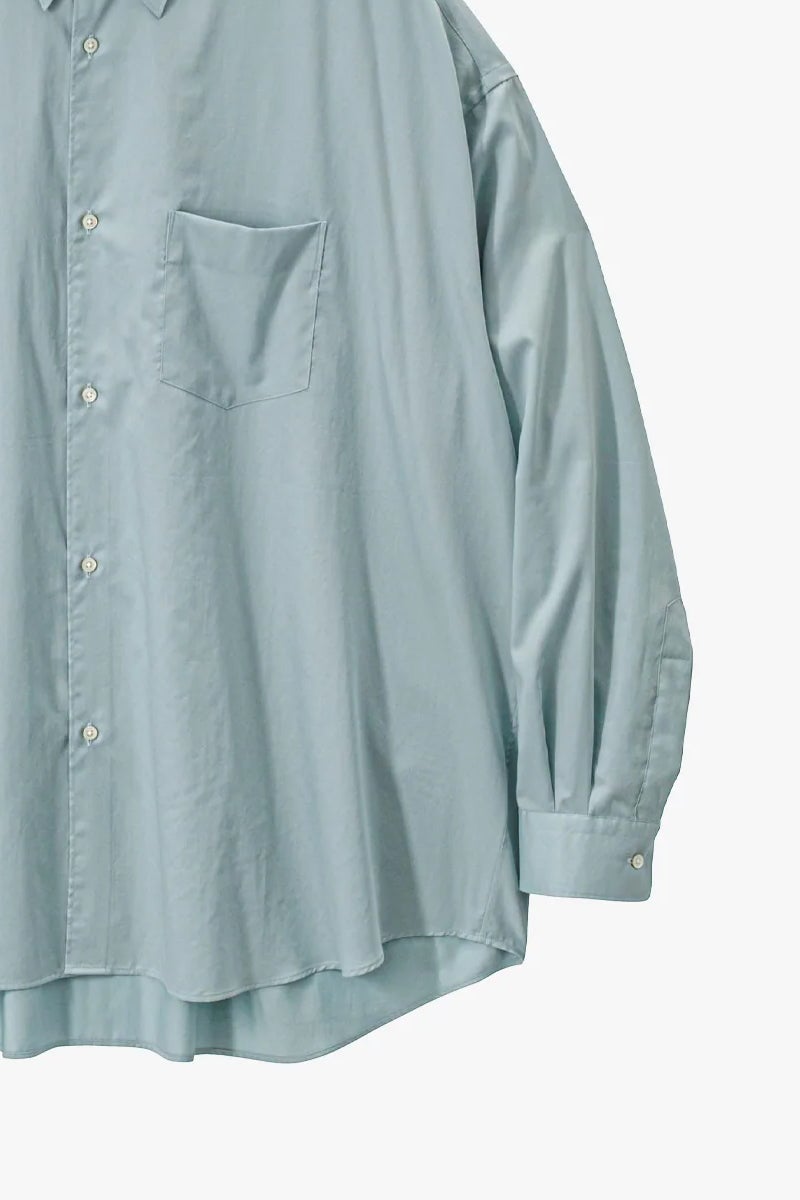 Graphpaper(グラフペーパー) Silicon Poplin Oversized Regular Collar Shirt シリコンポプリンレギュラーカラーシャツ GM261-50180