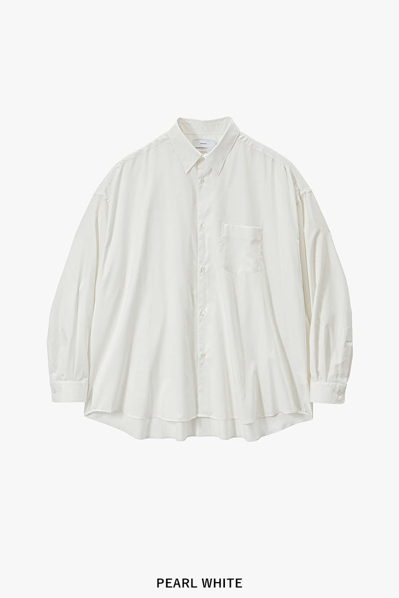 Graphpaper(グラフペーパー) Silicon Poplin Oversized Regular Collar Shirt シリコンポプリンレギュラーカラーシャツ GM261-50180