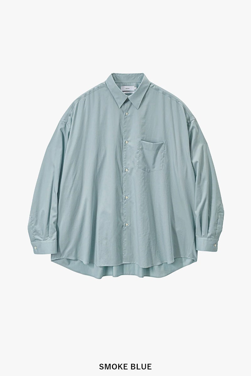 Graphpaper(グラフペーパー) Silicon Poplin Oversized Regular Collar Shirt シリコンポプリンレギュラーカラーシャツ GM261-50180