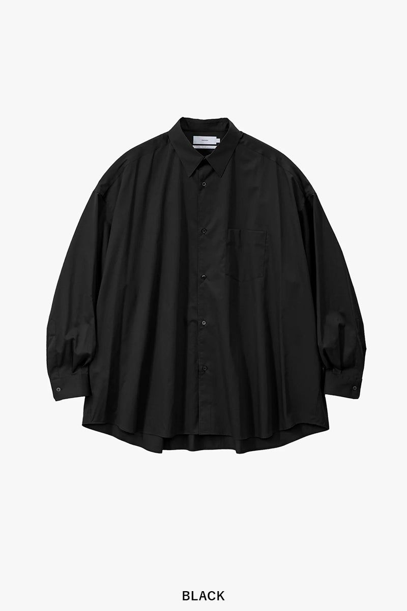 Graphpaper(グラフペーパー) Silicon Poplin Oversized Regular Collar Shirt シリコンポプリンレギュラーカラーシャツ GM261-50180