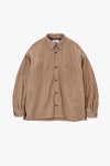 Graphpaper(グラフペーパー) Cow Nubuck Leather L/S Oversized Regular Collar Shirt カウヌバックレザー長袖オバーサイズレギュラーカラーシャツ GU261-50406