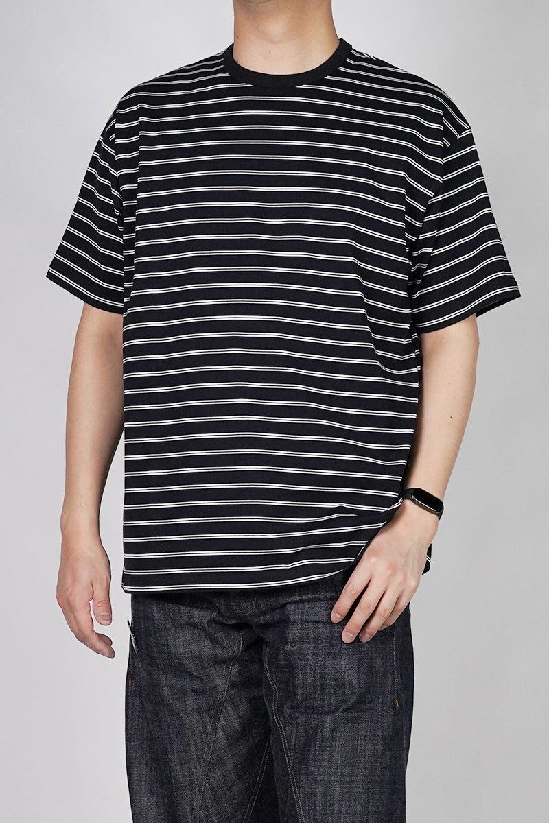 Graphpaper(グラフペーパー) Tri Spun Border S/S Tee トリスパンボーダー半袖Tシャツ GU261-70120B