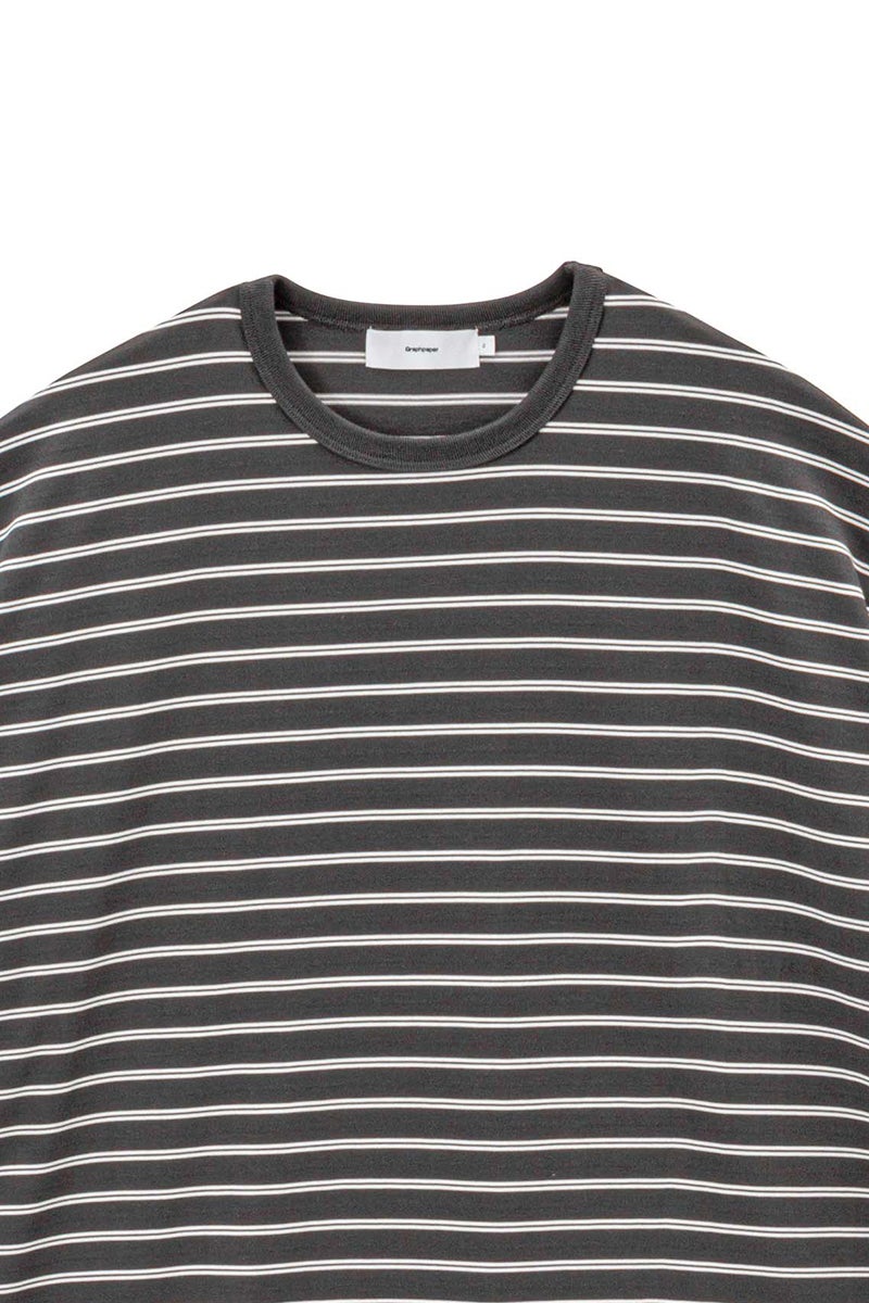 Graphpaper(グラフペーパー) Tri Spun Border S/S Tee トリスパンボーダー半袖Tシャツ GU261-70120B