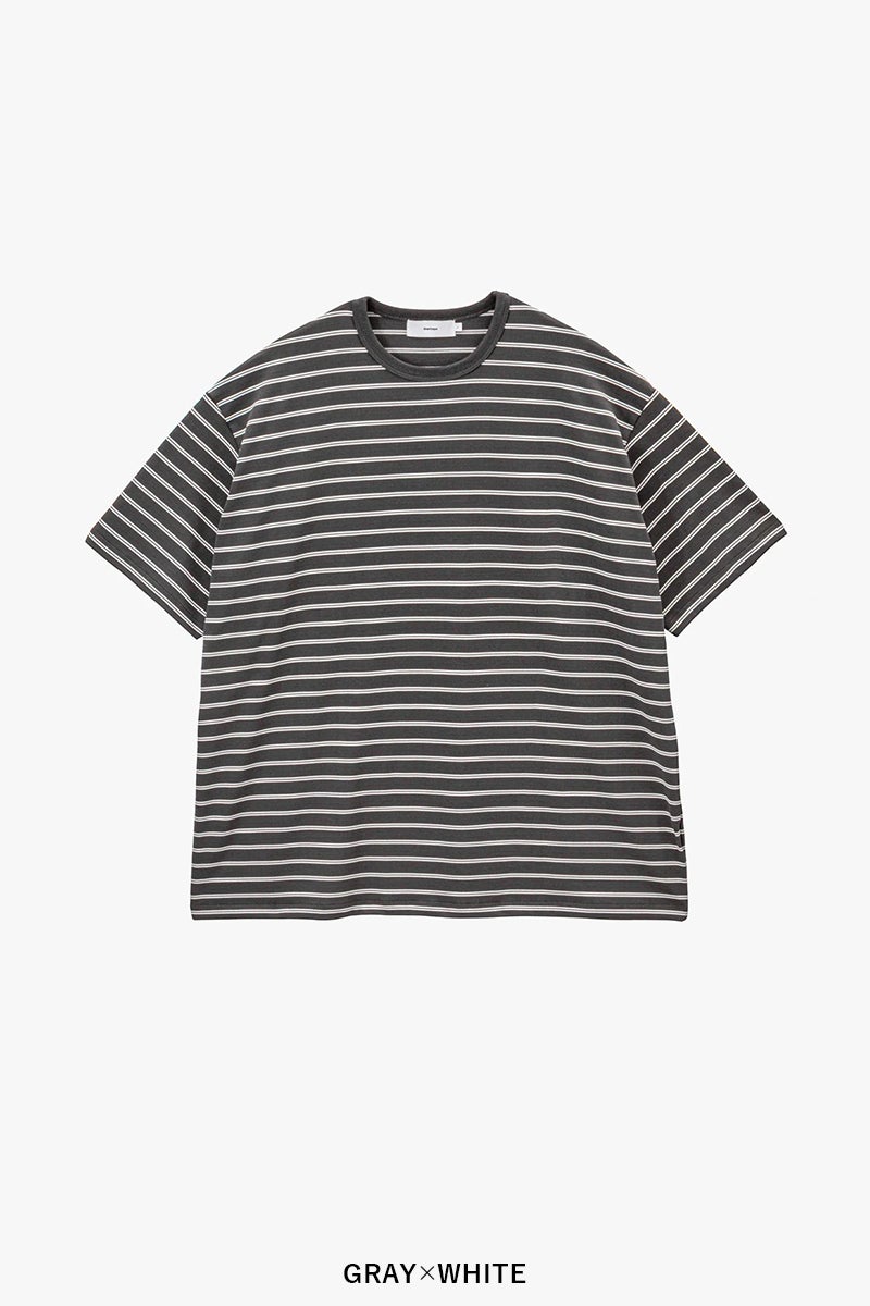 Graphpaper(グラフペーパー) Tri Spun Border S/S Tee トリスパンボーダー半袖Tシャツ GU261-70120B