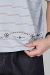 DAIRIKU(ダイリク) "Waist Studs" Border H-S Tee ウエストスタッズ ボーダーTシャツ 26SS C3