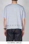 DAIRIKU(ダイリク) "Waist Studs" Border H-S Tee ウエストスタッズ ボーダーTシャツ 26SS C3