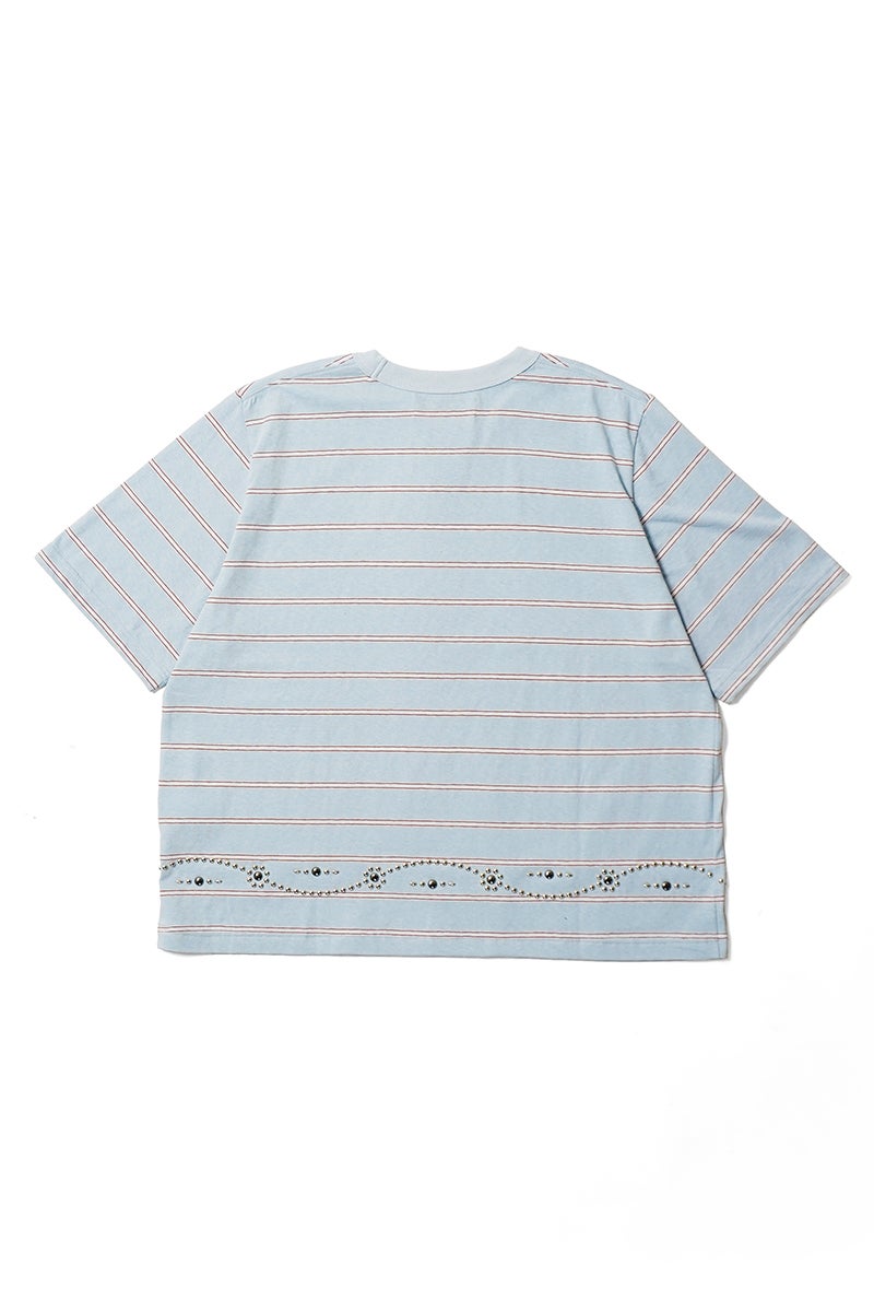DAIRIKU(ダイリク) "Waist Studs" Border H-S Tee ウエストスタッズ ボーダーTシャツ 26SS C3