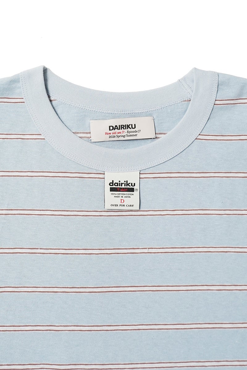 DAIRIKU(ダイリク) "Waist Studs" Border H-S Tee ウエストスタッズ ボーダーTシャツ 26SS C3