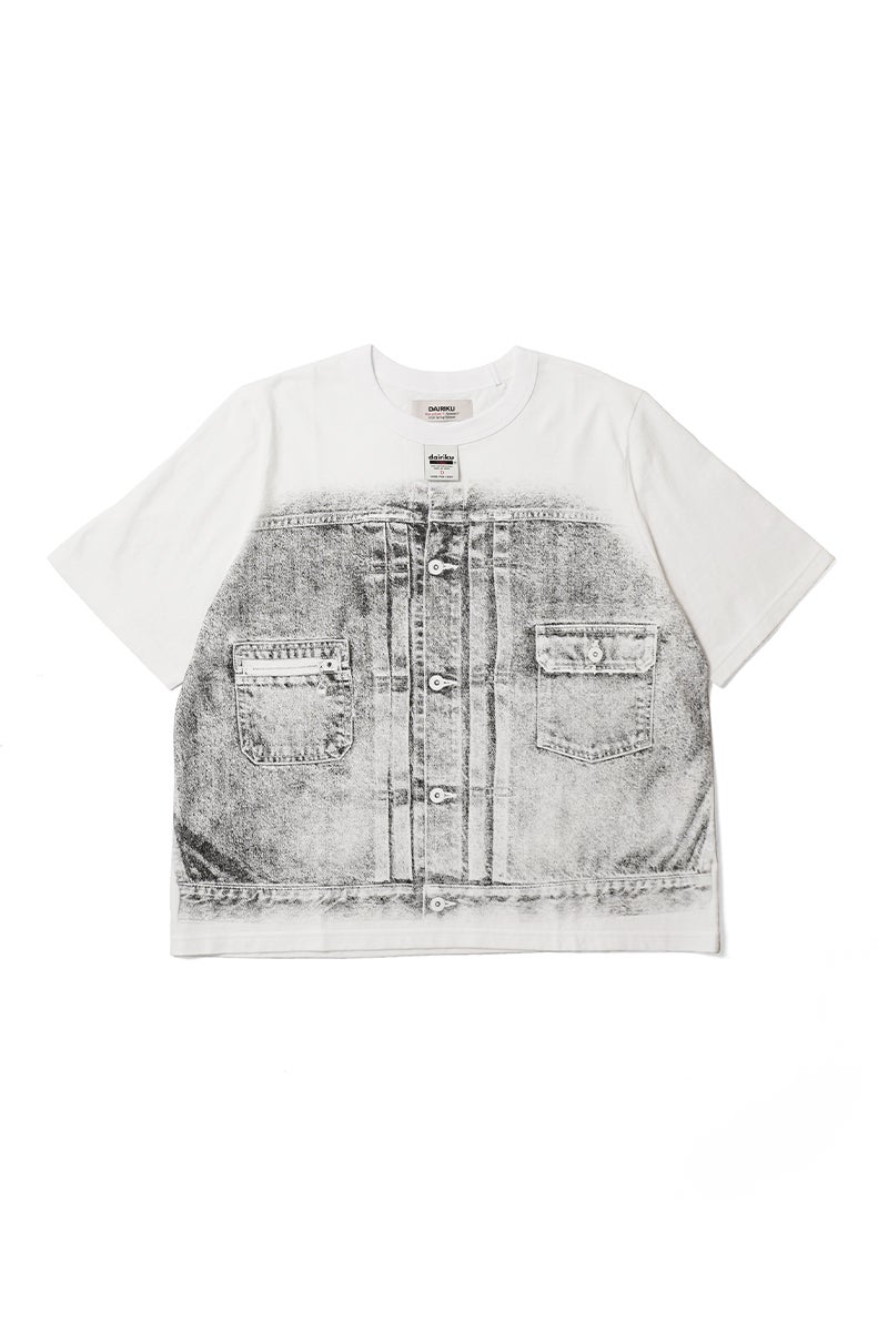 DAIRIKU(ダイリク) "Matt" Transfer Print Fancy Dobby H-S Tag Tee マット トランスファープリントファンシードビータグTシャツ 26SS C7