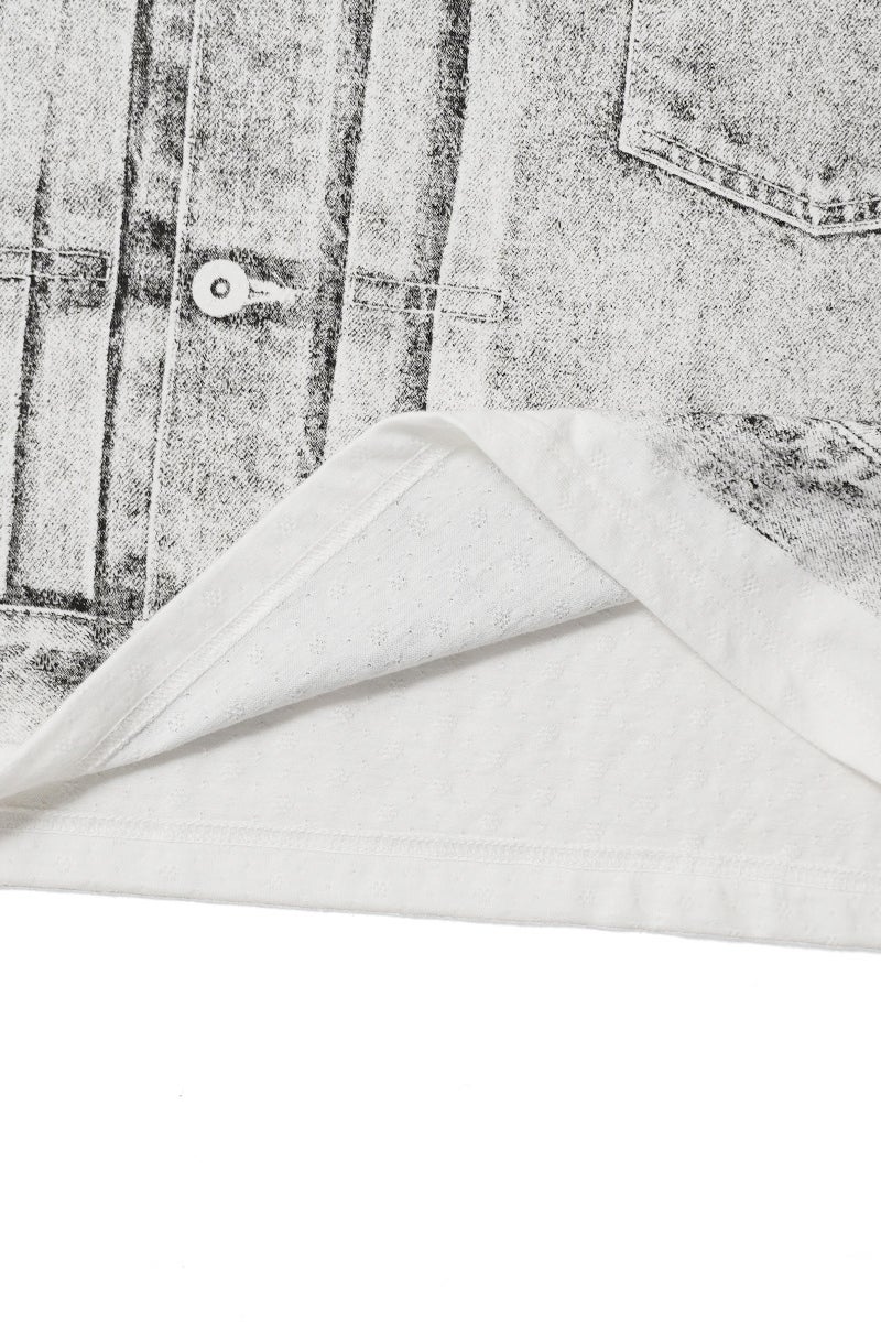 DAIRIKU(ダイリク) "Matt" Transfer Print Fancy Dobby H-S Tag Tee マット トランスファープリントファンシードビータグTシャツ 26SS C7