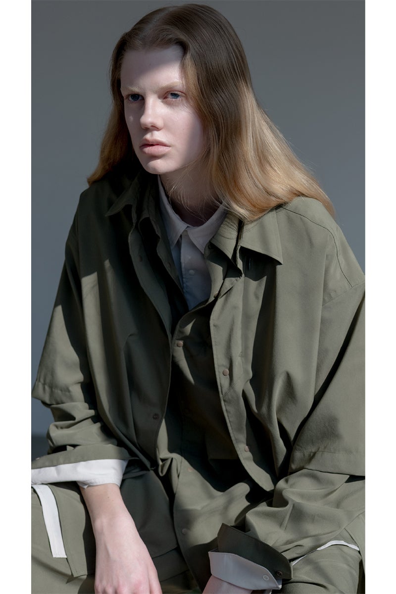  PROJECT PUMA PLUS.(プロジェクトプーマプラス) PUMA OVERSIZED LS SHIRT オーバーサイズ長袖シャツ 638058 