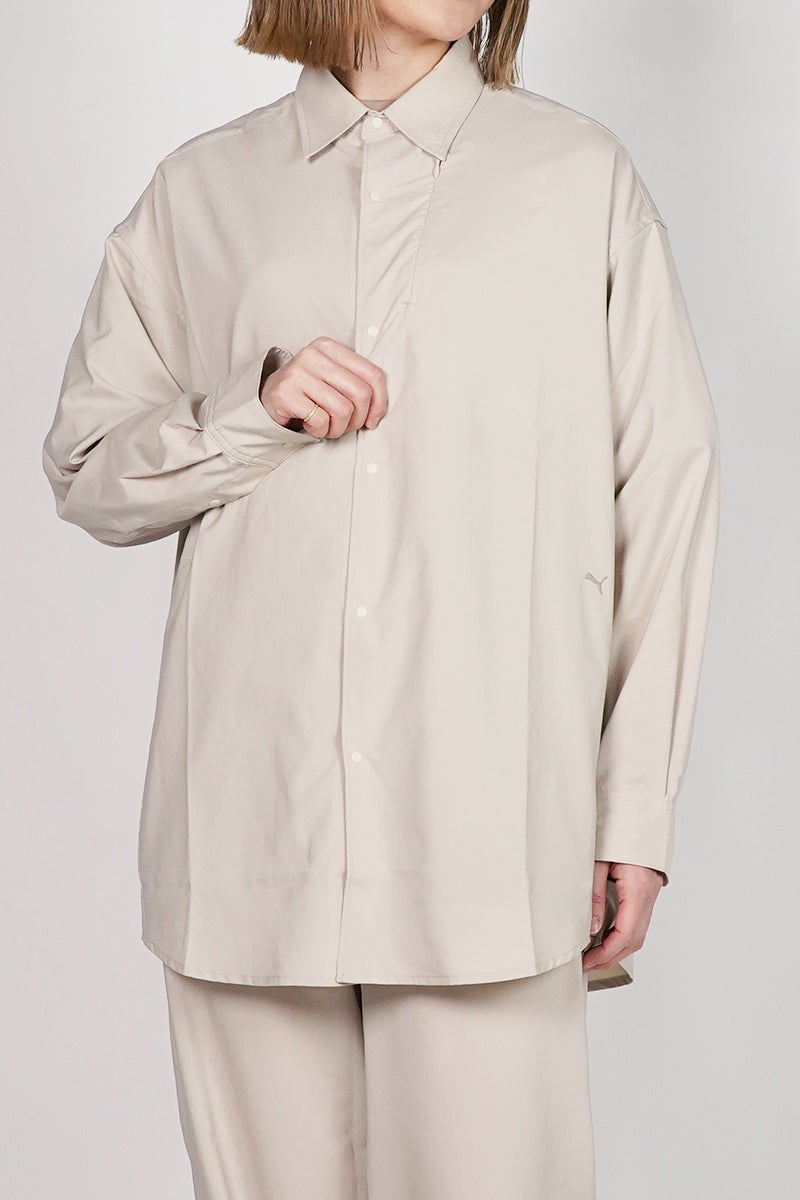  PROJECT PUMA PLUS.(プロジェクトプーマプラス) PUMA OVERSIZED LS SHIRT オーバーサイズ長袖シャツ 638058 