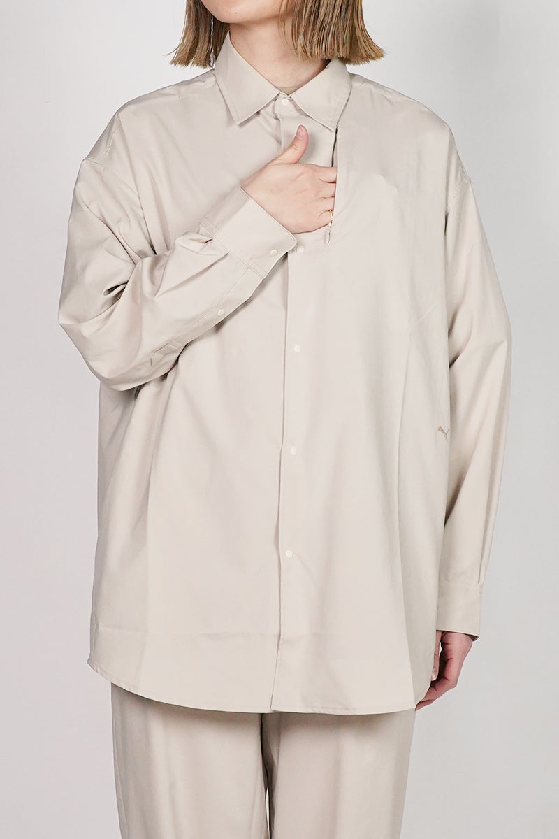  PROJECT PUMA PLUS.(プロジェクトプーマプラス) PUMA OVERSIZED LS SHIRT オーバーサイズ長袖シャツ 638058 