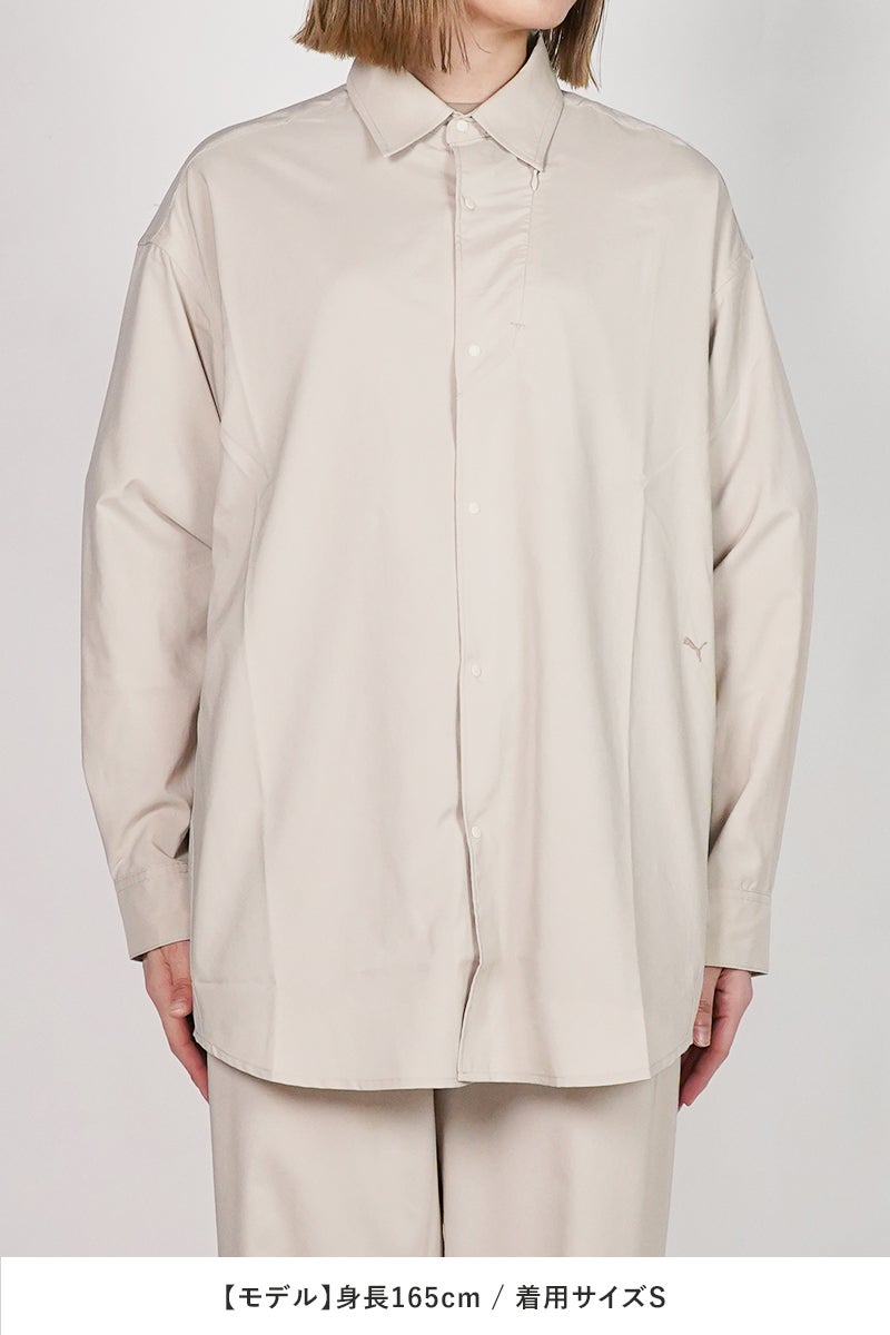 PROJECT PUMA PLUS.(プロジェクトプーマプラス) PUMA OVERSIZED LS SHIRT オーバーサイズ長袖シャツ 638058 