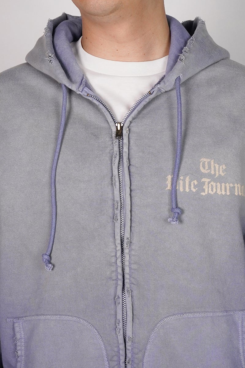 BOWWOW(バウワウ) THE DITC JOURNAL ZIP HOODIE AGED ジャーナルジップフーディー エイジド BW261-DJZH
