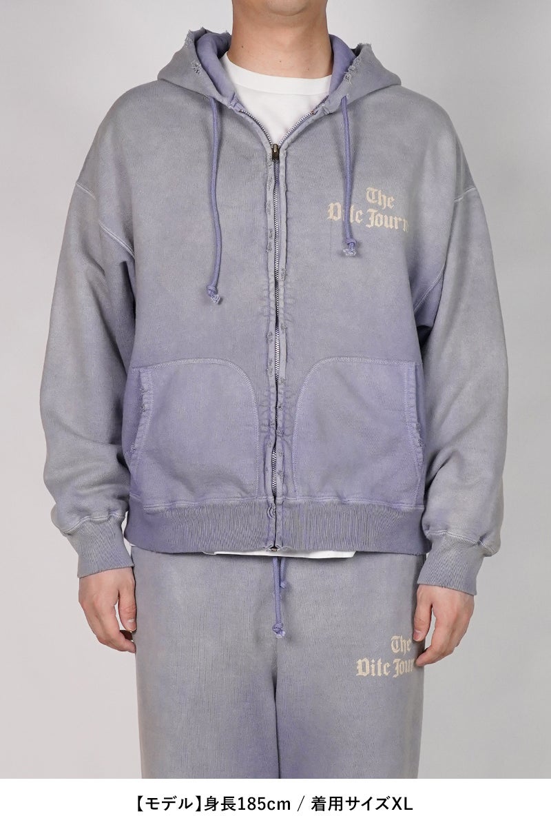 BOWWOW(バウワウ) THE DITC JOURNAL ZIP HOODIE AGED ジャーナルジップフーディー エイジド BW261-DJZH