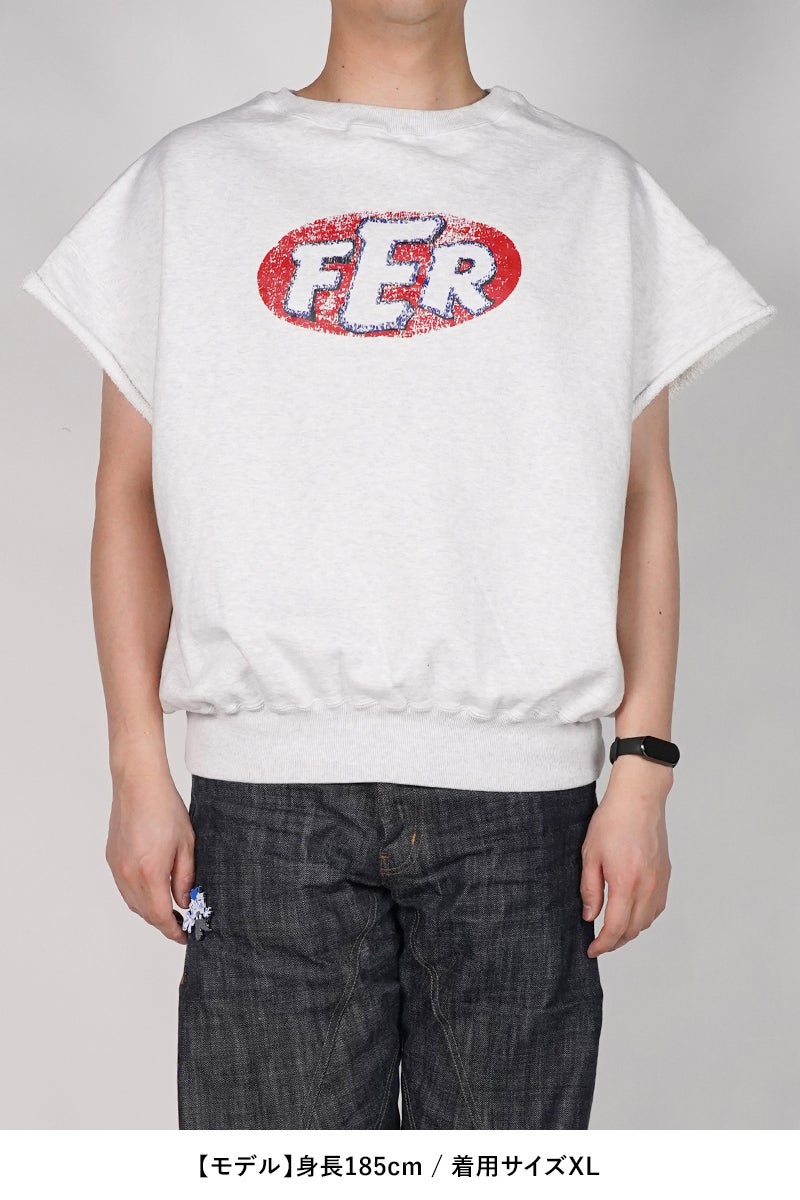 BOWWOW(バウワウ) FER MOTORSPORT SS SWEATSHIRT AGED モータースポーツ半袖スウェットシャツ エイジド BW261-FMSSS