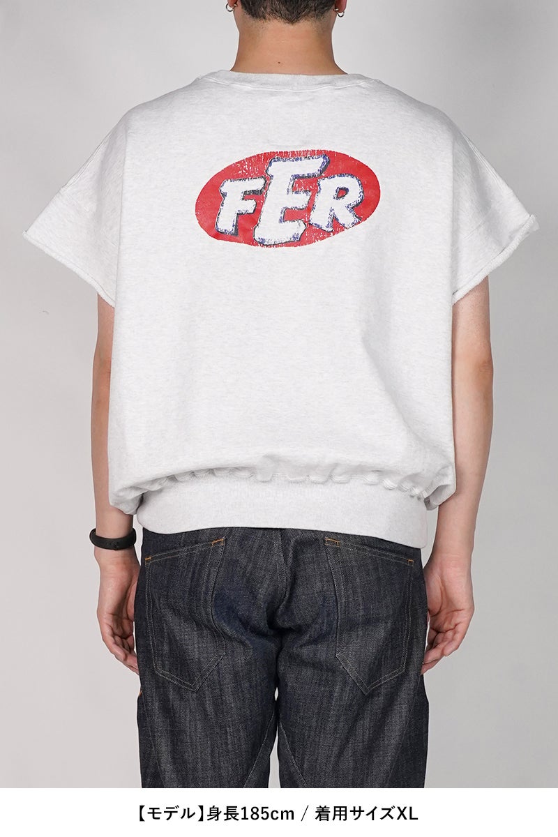 BOWWOW(バウワウ) FER MOTORSPORT SS SWEATSHIRT AGED モータースポーツ半袖スウェットシャツ エイジド BW261-FMSSS