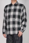 BOWWOW(バウワウ) REMADE RAYON PLAID SHIRT AGED リメイドレーヨンプレイドシャツ エイジド BW261-RRPS