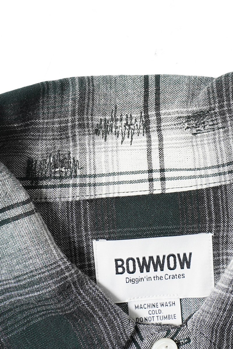 BOWWOW(バウワウ) REMADE RAYON PLAID SHIRT AGED リメイドレーヨンプレイドシャツ エイジド BW261-RRPS