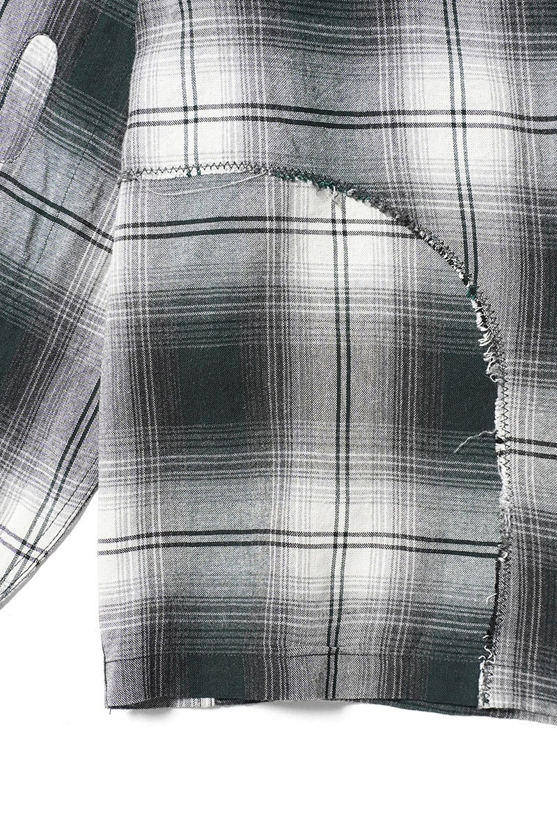 BOWWOW(バウワウ) REMADE RAYON PLAID SHIRT AGED リメイドレーヨンプレイドシャツ エイジド BW261-RRPS