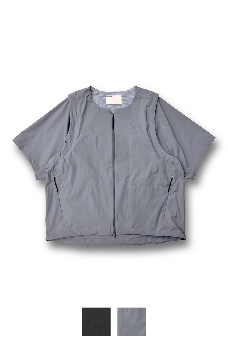 Poliquant(ポリクアント) THE MULTI-FUNCTIONAL VEST WITH FOLDING SHORT SLEEVES マルチファンクショナルベスト フォールディングショートスリーブ 2601005