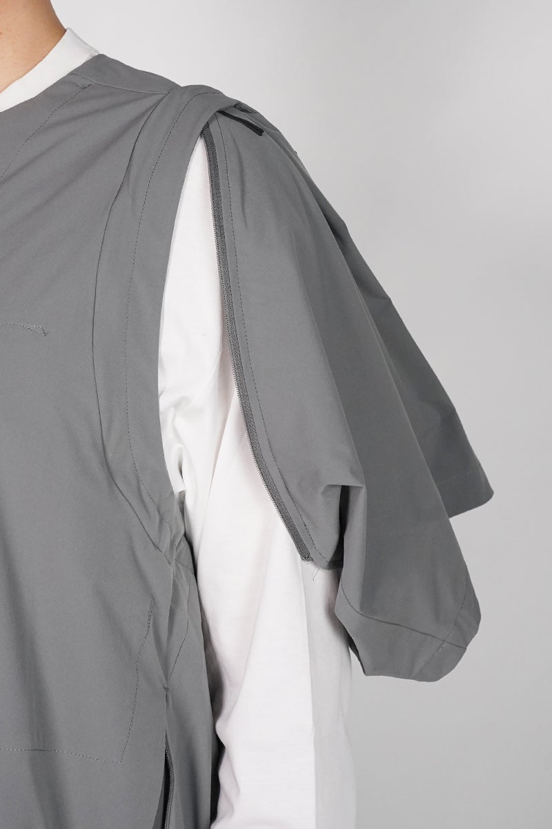 Poliquant(ポリクアント) THE MULTI-FUNCTIONAL VEST WITH FOLDING SHORT SLEEVES マルチファンクショナルベスト フォールディングショートスリーブ 2601005