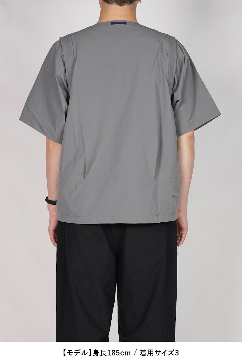 Poliquant(ポリクアント) THE MULTI-FUNCTIONAL VEST WITH FOLDING SHORT SLEEVES マルチファンクショナルベスト フォールディングショートスリーブ 2601005