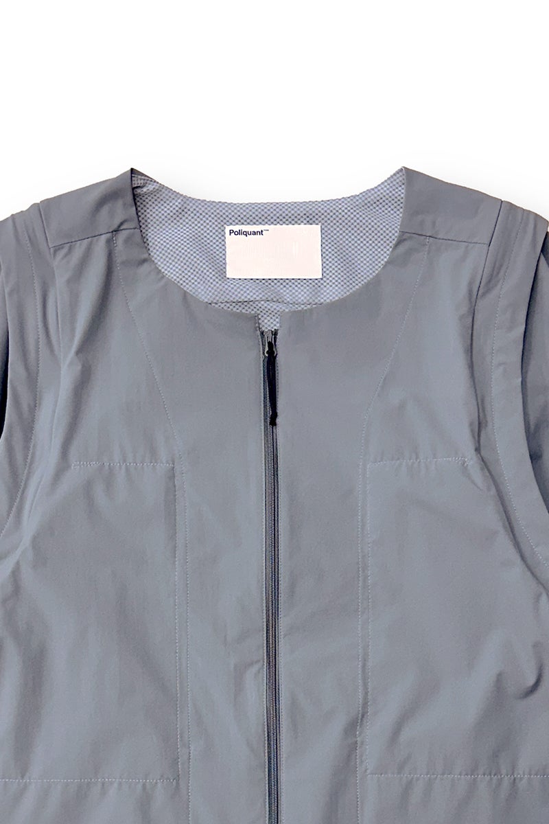 Poliquant(ポリクアント) THE MULTI-FUNCTIONAL VEST WITH FOLDING SHORT SLEEVES マルチファンクショナルベスト フォールディングショートスリーブ 2601005