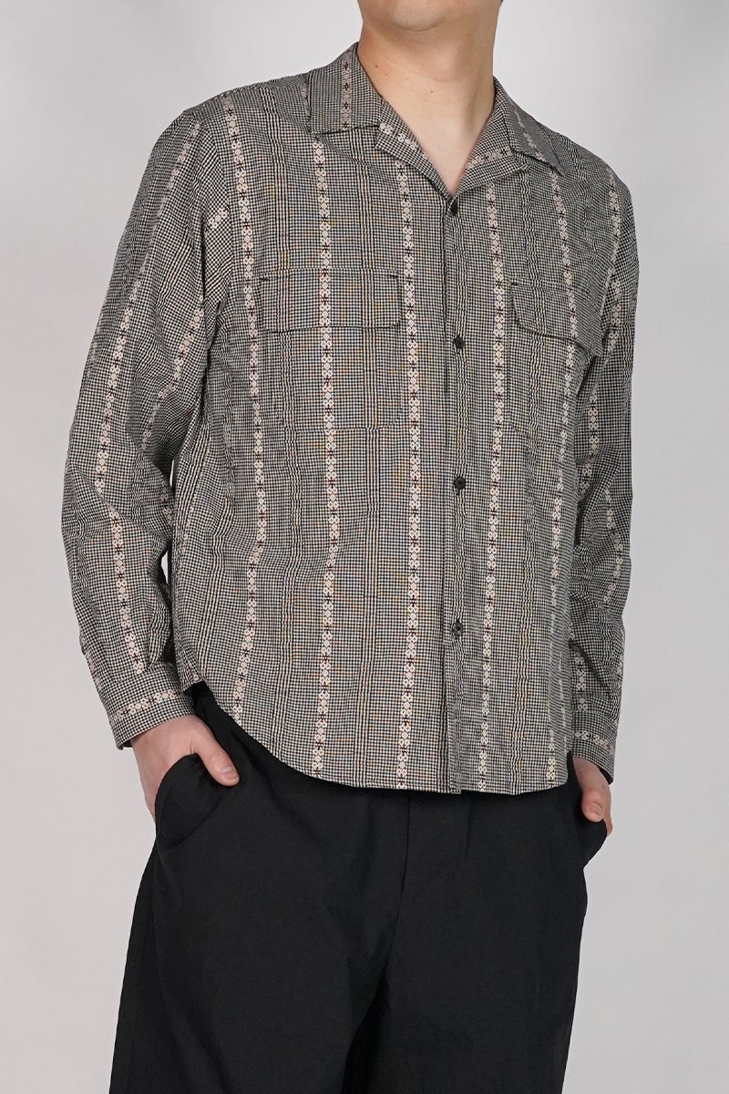 SUGARHILL(シュガーヒル) DOBBY OPEN COLLAR SHIRT ドビーオープンカラーシャツ 26440505