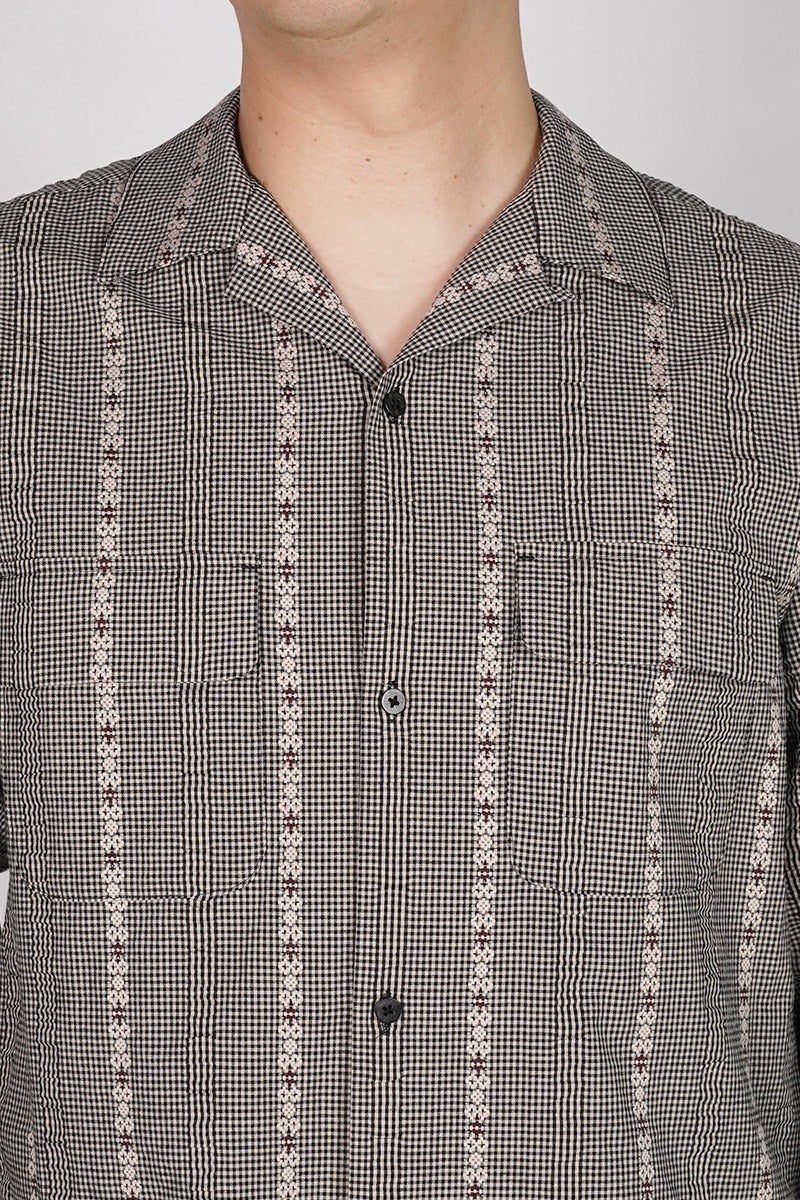 SUGARHILL(シュガーヒル) DOBBY OPEN COLLAR SHIRT ドビーオープンカラーシャツ 26440505