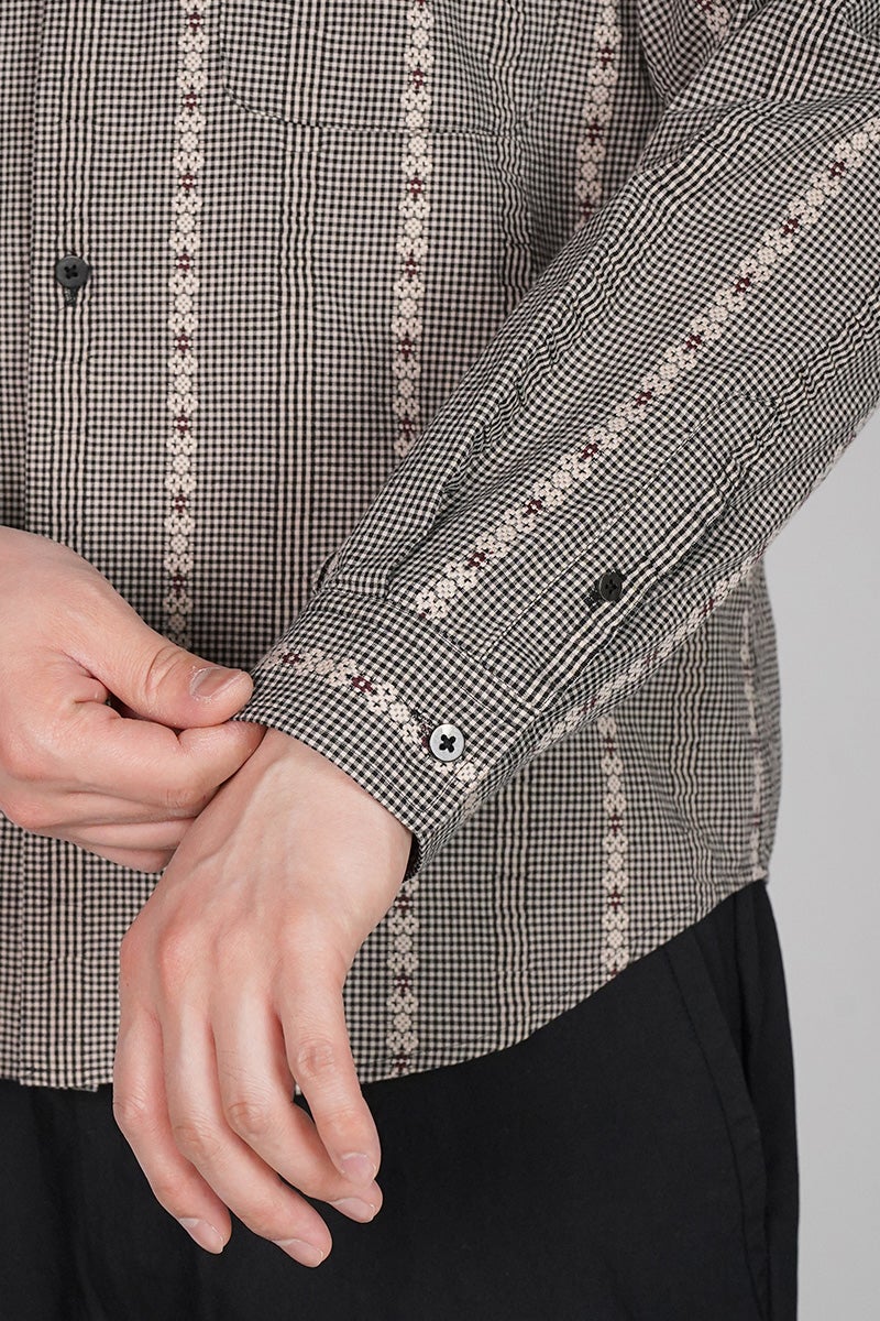 SUGARHILL(シュガーヒル) DOBBY OPEN COLLAR SHIRT ドビーオープンカラーシャツ 26440505