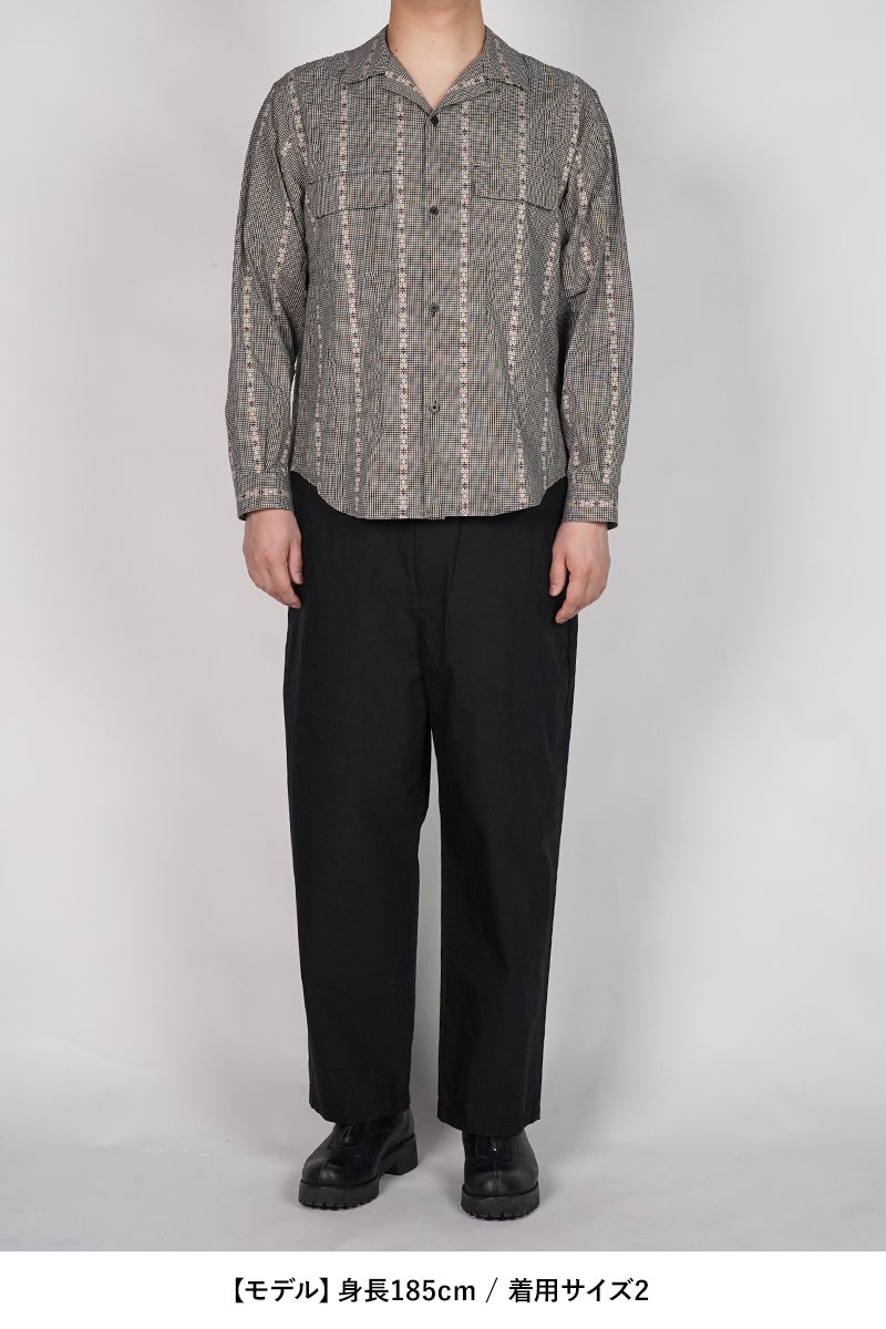 SUGARHILL(シュガーヒル) DOBBY OPEN COLLAR SHIRT ドビーオープンカラーシャツ 26440505