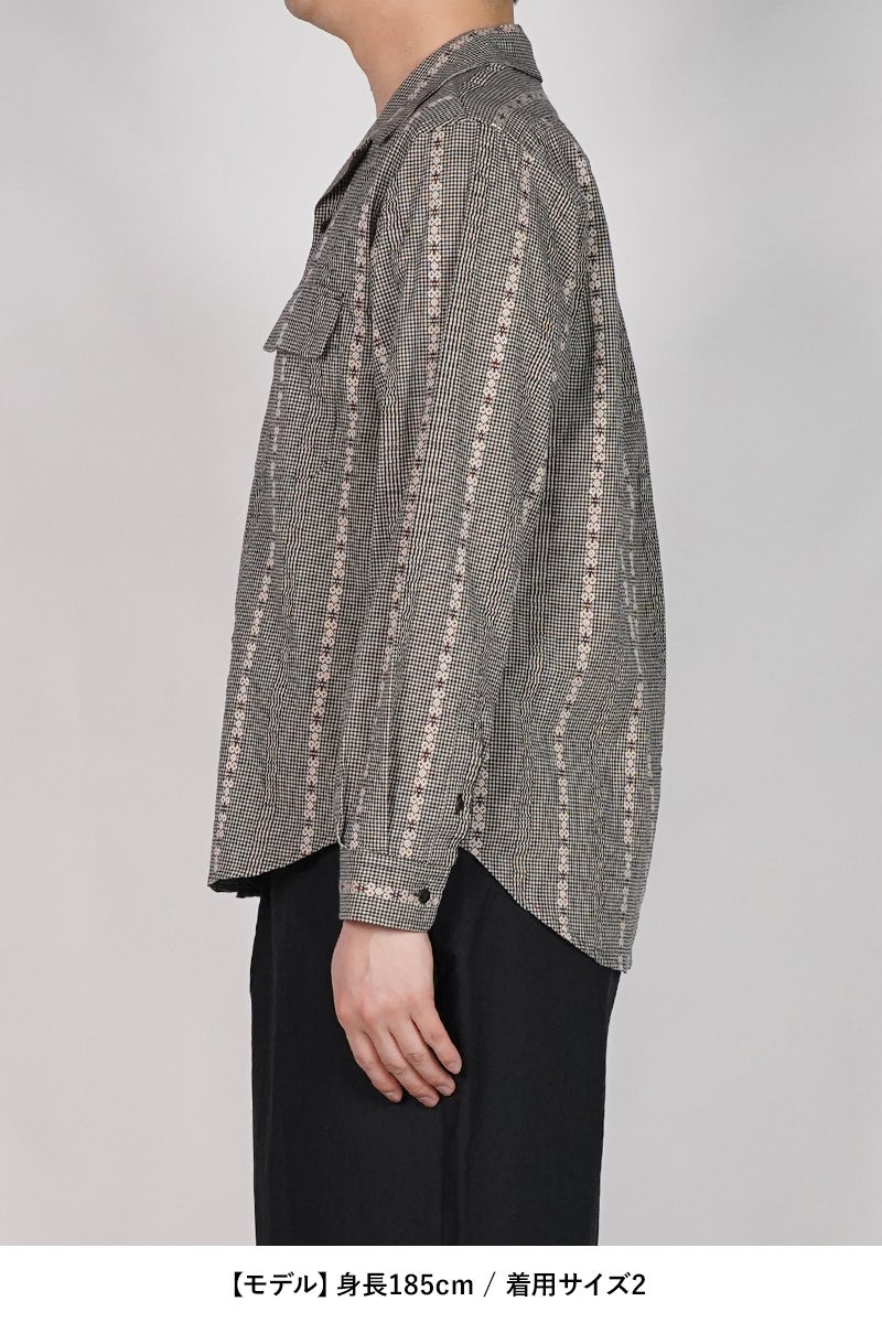 SUGARHILL(シュガーヒル) DOBBY OPEN COLLAR SHIRT ドビーオープンカラーシャツ 26440505