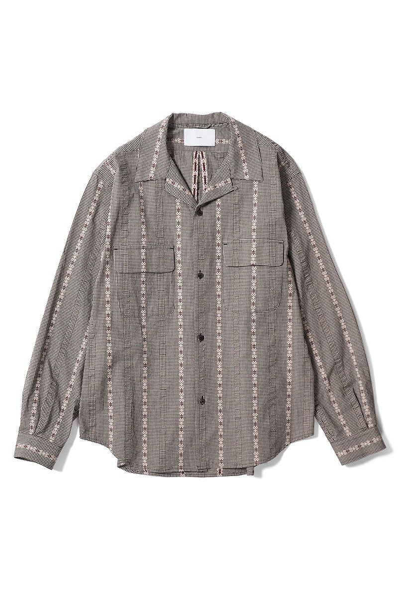 SUGARHILL(シュガーヒル) DOBBY OPEN COLLAR SHIRT ドビーオープンカラーシャツ 26440505